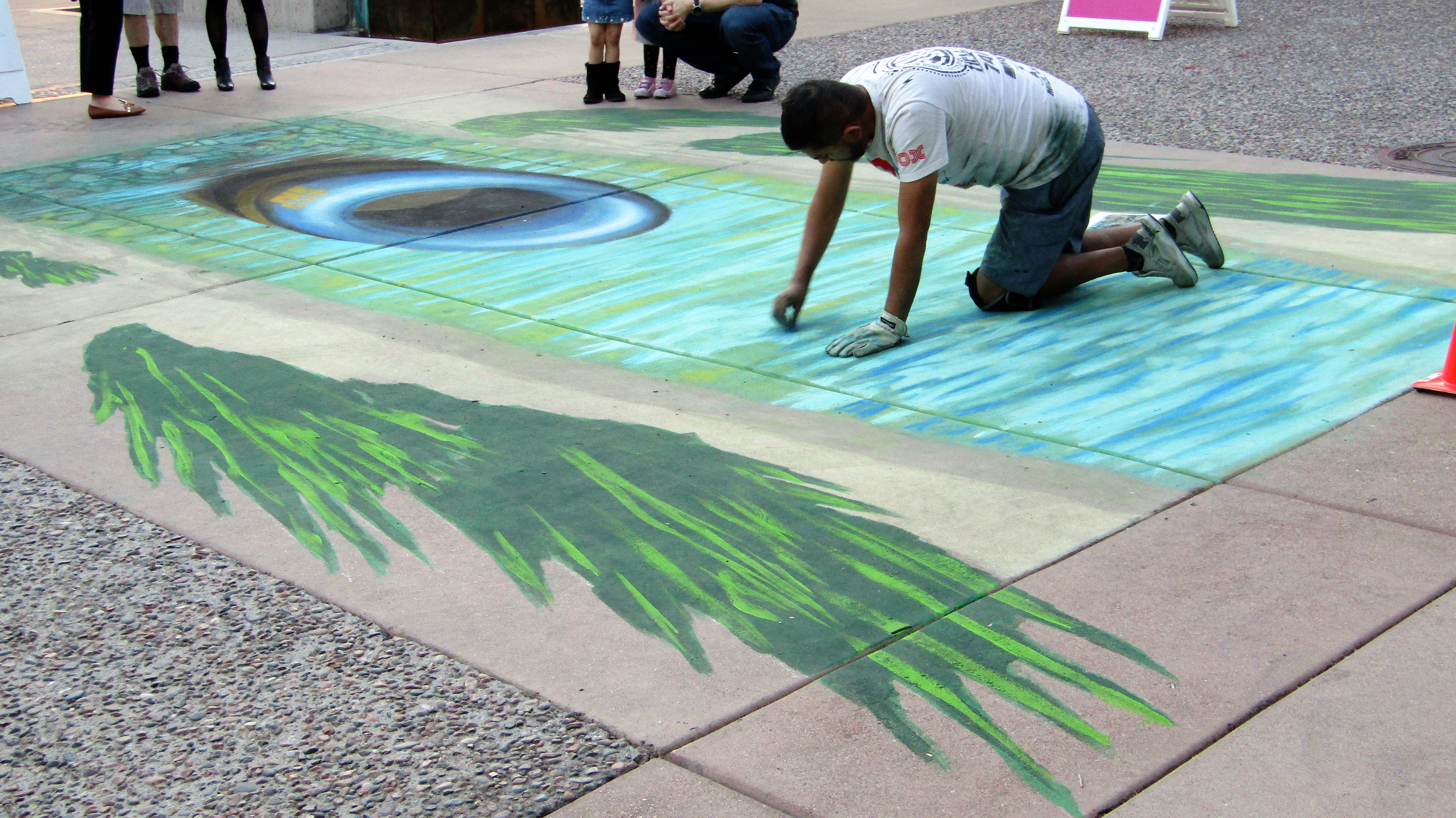 DIG Scottsdale Canal Convergence Artist At Work